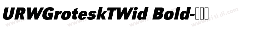 URWGroteskTWid Bold字体转换
